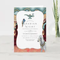 Arabian Nights Themed Party Photo Invitation
