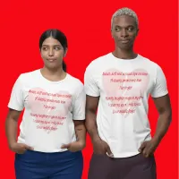 Anti-Love Anti-Valentine's Day poem T-Shirt