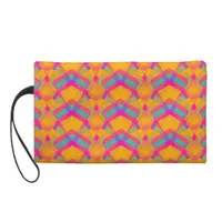 Cool Abstract Pattern Neon Trend Wristlet Bag