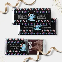 Axolotl Gamer Birthday Party Hershey Bar Favors