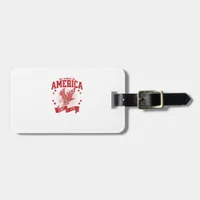 No Kings In America Since 1776 USA  Eagle Luggage Tag