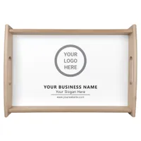 Simple Modern Minimalist Business Events Logo Serving Tray