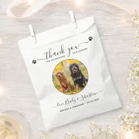 Pet Wedding Personalized Photo Dog Treat Doggie  Favor Bag