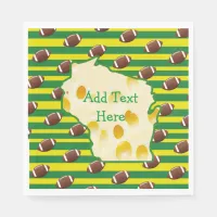 Swiss Cheese Head Wisconsin Party Napkins