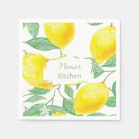 Mamas kitchen lemons paper napkins