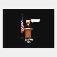 Trumpkin Let's Make Halloween Great Again Classic Sign