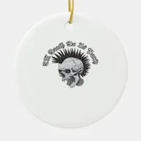 Party Till Death Do Us Party Halloween Ceramic Ornament