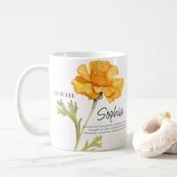  Birth Month October Flower Personalized Coffee Mug