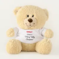 Personalized Kids' Christmas Soft Toy Teddy Bear