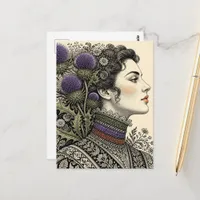 Thistle Lady Postcard