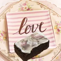  Brownies Roses and Heart Love Ready to Serve