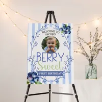 Berry Sweet Birthday Welcome Blueberry Foam Board