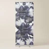 Dark Purple Minimalist Radiant Diaphanous  Modern  Retractable Banner