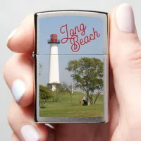 Guiding Lights: Long Beach Lighthouse Serenity Zippo Lighter