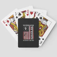 Military Veterans Protest Flag Patriotic Freedom Poker Cards