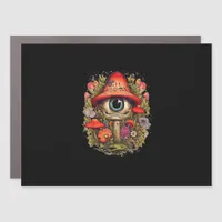 Cottagecore Aesthetic Mushroom Goblincore Design Car Magnet