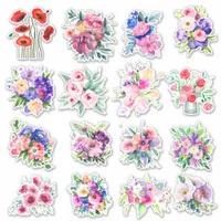 Pretty Watercolor Flowers Sticker