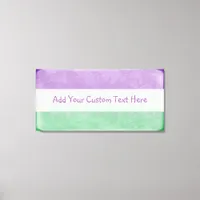 Gender Queer Flag Art Canvas Print