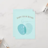 Zodiac Birthday Gemini Flat Card