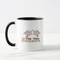 Tis The Season Retro Groovy Christmas Vintage Chri Mug