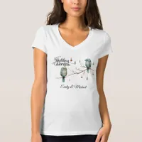 Rustic Woodland Love Birds Celebration T-Shirt