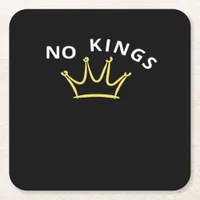 No Kings Classic Retro Cool Square Paper Coaster