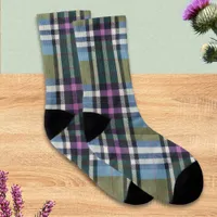 Stylish Tartan Plaid Pattern Rustic Nature Country Socks