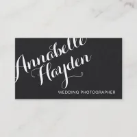 Simple Handwritten Script Calligraphy Business Card