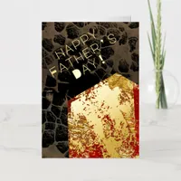 Global warming - Burning House - Father’s day Foil Greeting Card