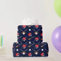 Irish Hurling Helmets and Hurleys Pattern Wrapping Paper