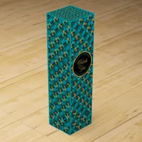 Circalia : Teal Green + Gold  Wine Box