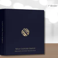 Modern Business Binder Custom Logo