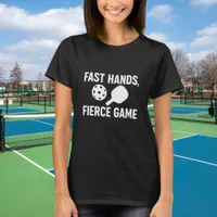 Pickleball black white quote T-Shirt