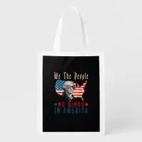 No Kings In America We The People Grocery Bag