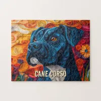 Cane Corso Paper Quilling Art Dog Portrait Jigsaw Puzzle