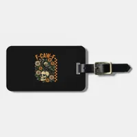 F-Caw-F Crow Pun Funny Bird Cawing Grunge Hallowee Luggage Tag