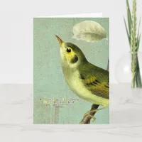 Spring Bird, Birthday Card