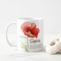  Birth Month August Flower Personalized Coffee Mug