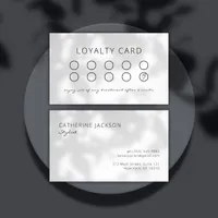 Minimalist Reward Card Salon Or Spa Loyalty Card