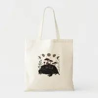 Academia Moon Witchy Goblincore Aesthetic Frog Cla Tote Bag
