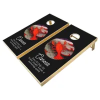 Cancer the Crab Zodiac Sign Birthday Party Cornhole Set