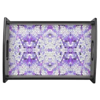 Purple tiles - mosaic, greek style,     serving tray