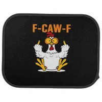Funny F-Caw-F Fingers Chicken Car Floor Mat