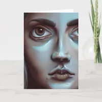 Women's Face | AI Generated Art Card