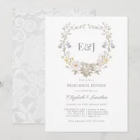 Cottagecore Romantic Garden Rehearsal Dinner Invitation
