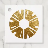 Faux Gold Foil Pineapple Event Planner Favor Tags