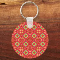 Christmas Holiday Charm Pattern 01 -  Keychain