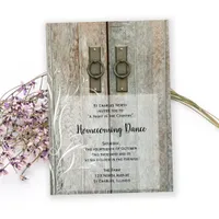 Double Barn Doors Country Homecoming Dance Invitation