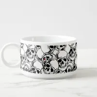 Pile of Skulls Red Eye ID222 Bowl