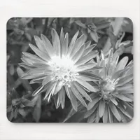 Flower in Black and White Mouse Pad